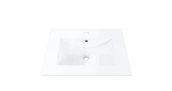 Umyvadlo keramické IRVONE 60 cm, bílá