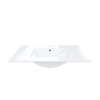 Umyvadlo keramické IRVONE 80 cm, bílá