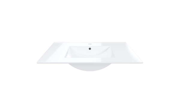 Umyvadlo keramické IRVONE 80 cm, bílá