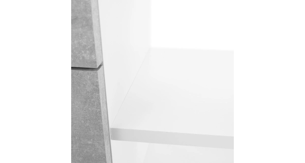 Univerzální psací stůl PATAIKOS, bílá/beton