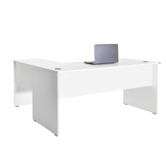 Univerzální rohový psací stůl CORNO, bílý