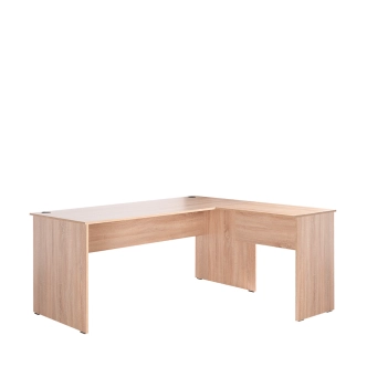 Univerzální rohový psací stůl CORNO, dub sonoma