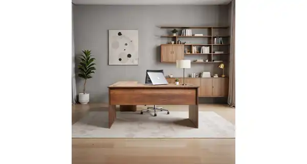 Univerzální rohový psací stůl CORNO, ořech Oslo