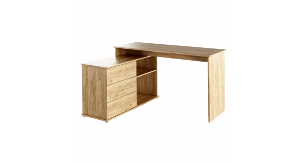 Univerzální rohový psací stůl NOTERI, dub artisan