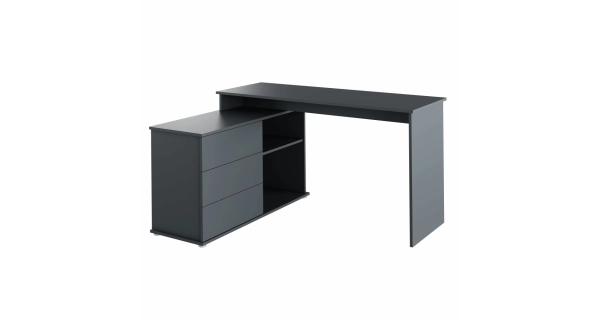 Univerzální rohový psací stůl NOTERI, grafit