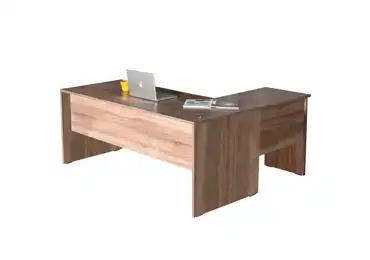 Univerzální rohový psací stůl PIONA, latte DOPRODEJ