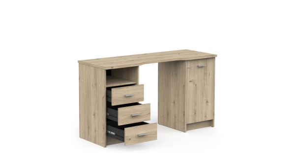 Uzamykatelný psací stůl WAHLBER, dub royal