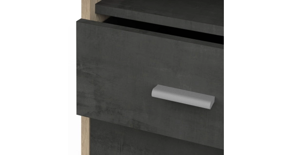 Uzamykatelný psací stůl WAHLBER, dub royal/sidewalk