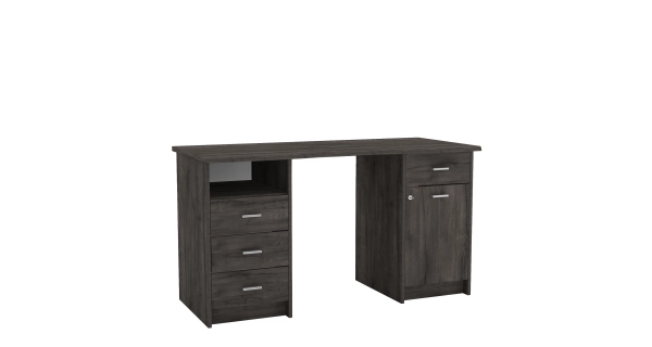 Uzamykatelný psací stůl WAHLBER, dub waterford