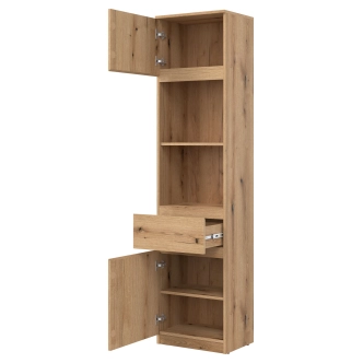 Úzký regál BORROMEO, dub evoke