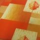 Válenda APOLONIO s úložným prostorem, oranžová/žlutá