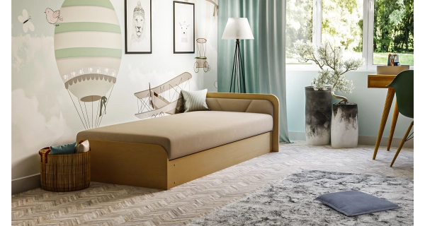 Válenda EULALIA 02, béžová/hnědá, pravá