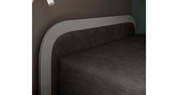 Válenda EULALIA 04, černá/šedá, levá