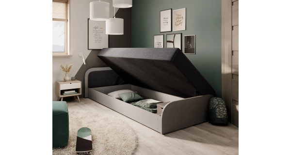 Válenda EULALIA 05, tmavě šedá/šedá, levá