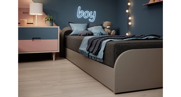 Válenda EULALIA 05, tmavě šedá/šedá, levá