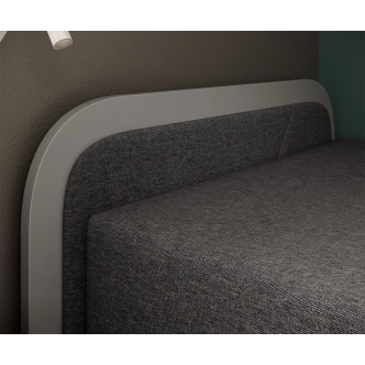 Válenda EULALIA 05, tmavě šedá/šedá, levá