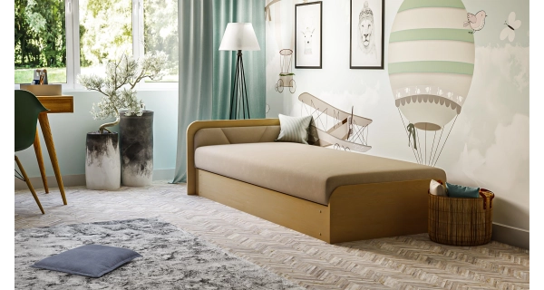 Válenda EULALIA 08, béžová/hnědá, levá