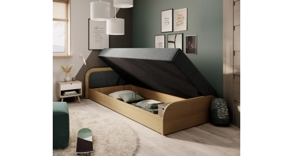 Válenda EULALIA 12, šedá/hnědá, levá