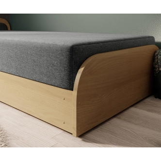 Válenda EULALIA 12, šedá/hnědá, levá