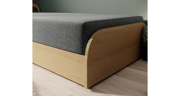 Válenda EULALIA 12, šedá/hnědá, levá