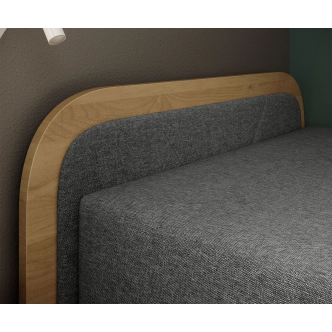 Válenda EULALIA 12, šedá/hnědá, levá