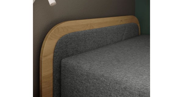 Válenda EULALIA 12, šedá/hnědá, levá