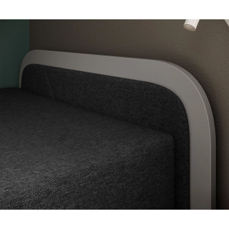 Válenda EULALIA 14, černá/šedá, pravá