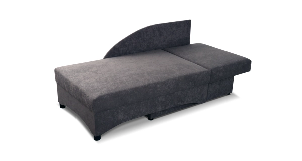 Válenda PAVONIA 2 pravá, šedá látka s prošitím/šedá látka