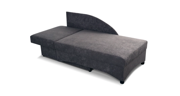 Válenda PAVONIA 4 levá, šedá látka