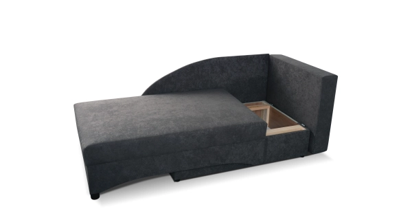 Válenda PAVONIA 4 pravá, šedá látka