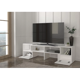 Variabilní televizní stolek DONEGAL, bílý