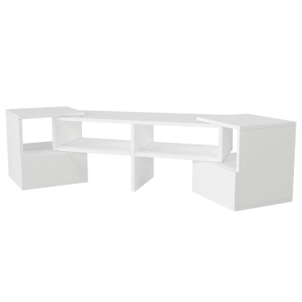 Variabilní televizní stolek DONEGAL, bílý