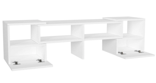 Variabilní televizní stolek DONEGAL, bílý