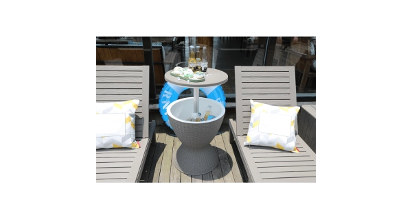 VAYANA, zahradní chladící stolek, šedá