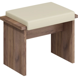 Velký jídelní set GURLAN, craft tobaco/béžová ekokůže, 5 let záruka