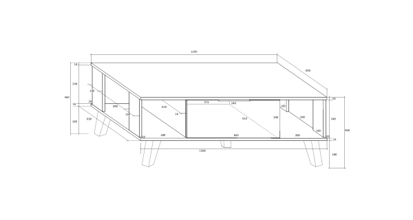 Velký konferenční stolek OSMAK, bílá/bílý lesk, 5 let záruka
