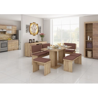 Velký stůl GURLAN, craft zlatý, 5 let záruka