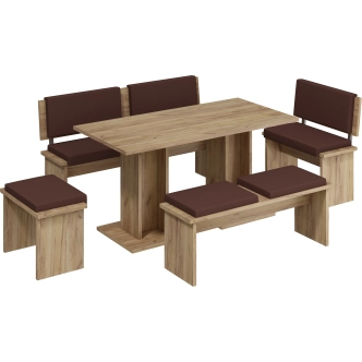 Velký stůl GURLAN, craft zlatý, 5 let záruka