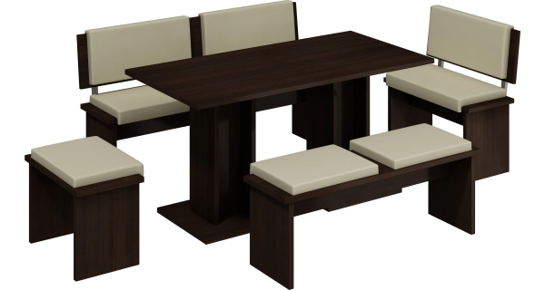 Velký stůl GURLAN, dub sonoma tmavý, 5 let záruka