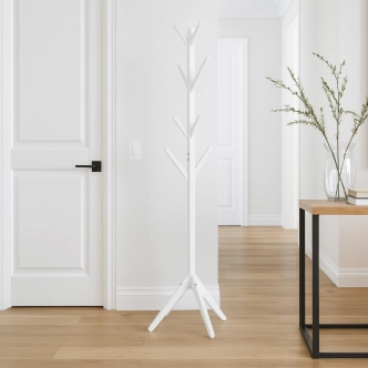 Věšák ARULOR, bílá, masiv borovice