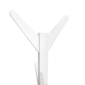 Věšák ARULOR, bílá, masiv borovice