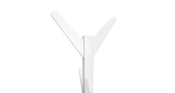 Věšák ARULOR, bílá, masiv borovice