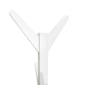 Věšák ARULOR, bílá, masiv borovice