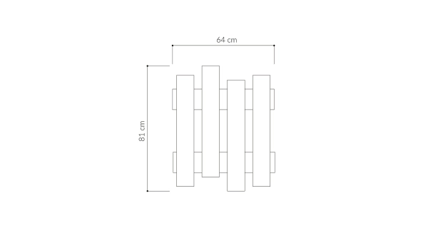 Věšák DESTINY, bílá