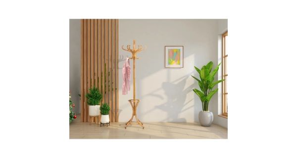 Věšák dřevěný RAMON, tmavý dub