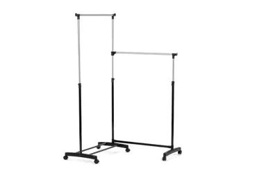 Věšák dvouramenný ROSXERIV, černý plast