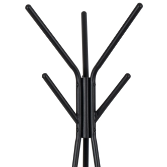 Věšák KNITA, černý kov/přírodní