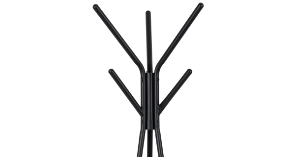 Věšák KNITA, černý kov/přírodní