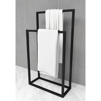 Věšák na ručníky LOMINA, černá