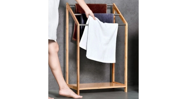 Věšák na ručníky POLLEM, bambus